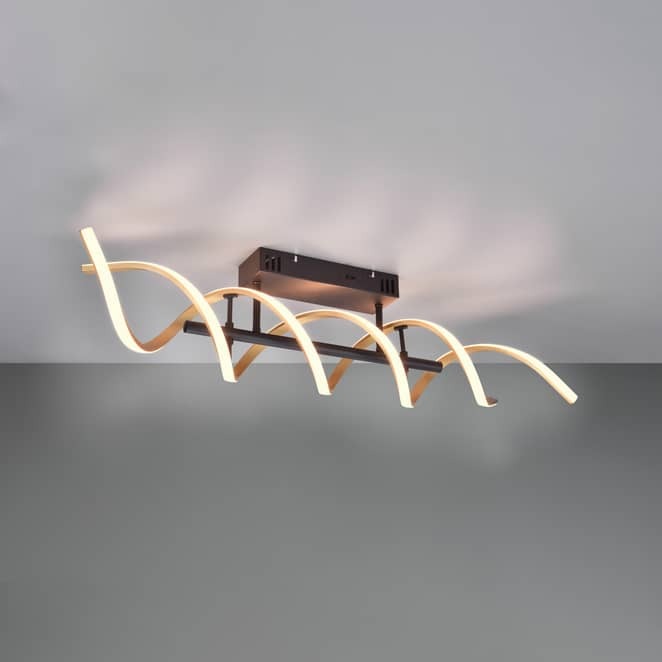Trio Lighting LED Deckenleuchte Deckenlampe Sequence dimmbar CCT messing matt - 4017807540758