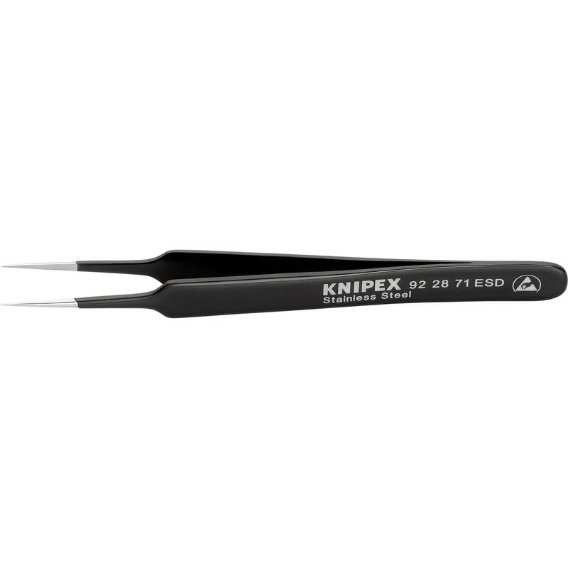 Knipex Präzisionspinzette Pinzette ESD Nadel Chrom Nickel Stahl 4 STÜCK - 4003773054795