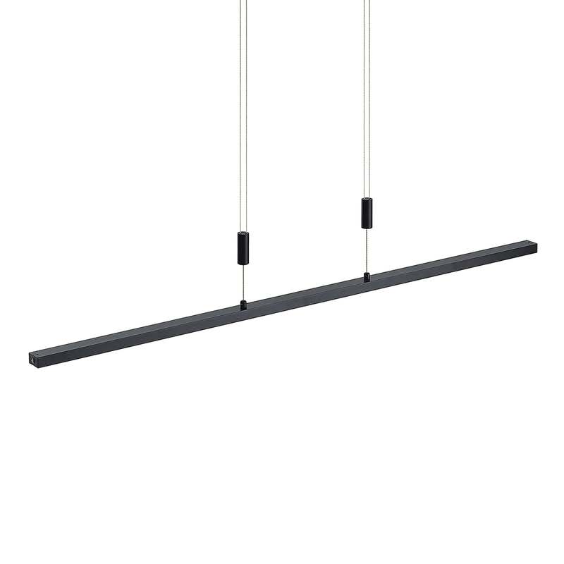 Lindby Pendelleuchte Hängeleuchte LED Lampe Arneja schwarz matt höhenverstell506 - 4251911729344