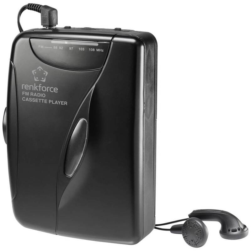Renkforce Tragbarer Kassettenspieler UKW-Radio Walkman Kasetten Spieler 8 STÜCK - 4064161203935