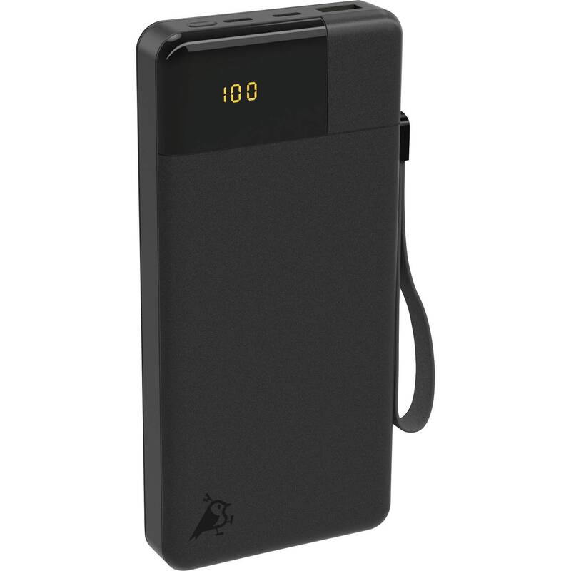 Aqiila Powerbank 20000 mAh LiPo Akku Ladegerät USB-A USB-C schwarz tragbar 3A - 8716778931966