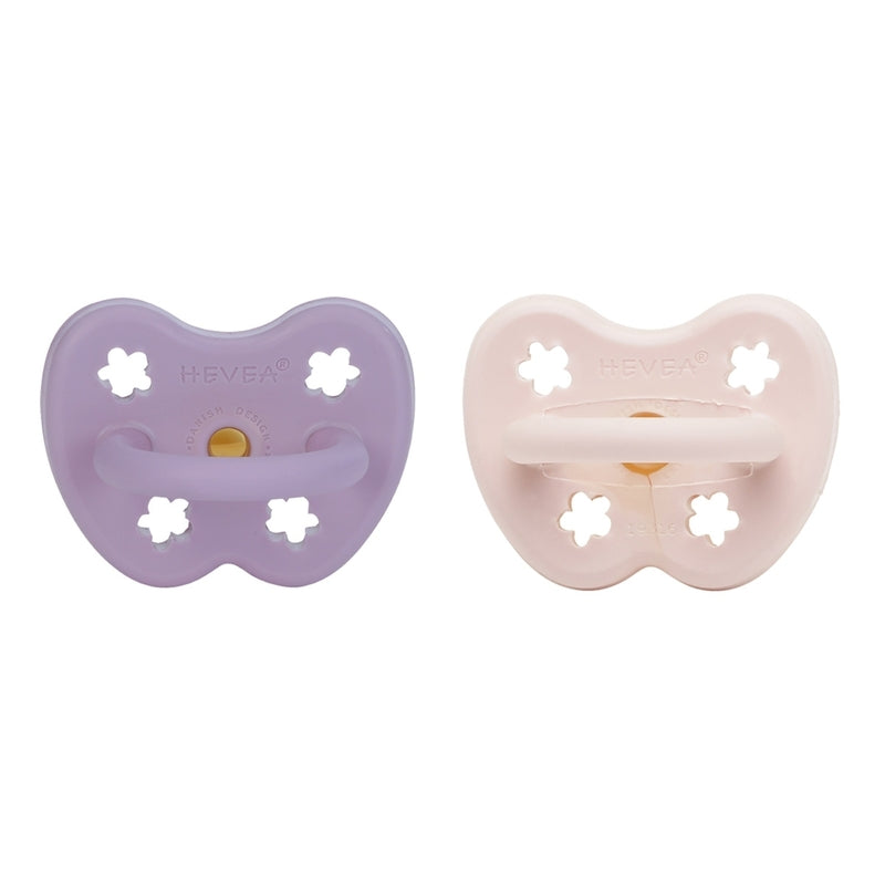HEVEA 2 Pack Schnuller Set Babysoother ab 3 M Stern Mond Power Pink 7 SETS - 5710087447319