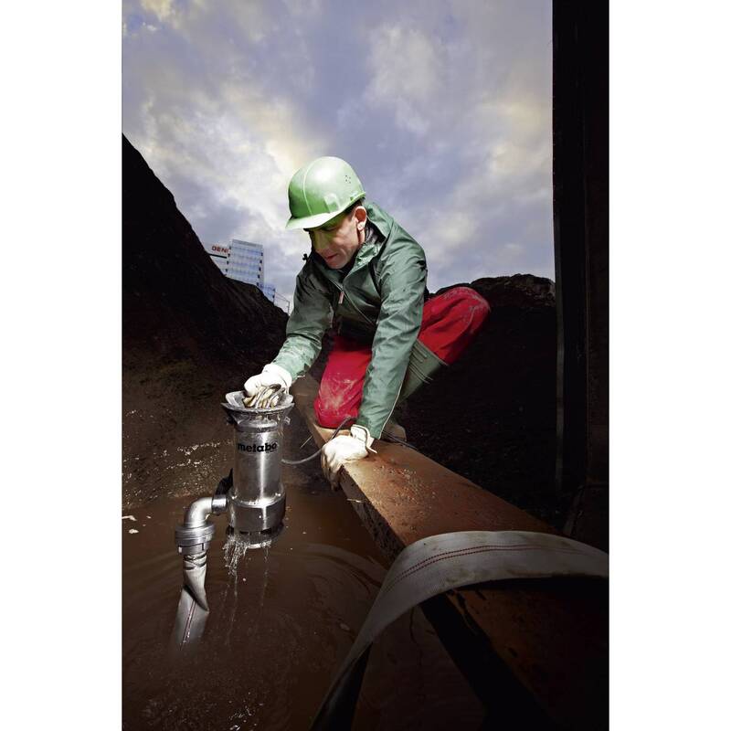 Metabo Schmutzwasser-Tauchpumpe PS 18000 SN 1900l/h 11m Edelstahl IPX8 1100W - 4003665502311