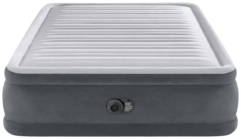 Intex Queen ComfortPlush Airbed Luftbett Luftmatratze 220/40V Interne Pumpe Grau - 6941057422954