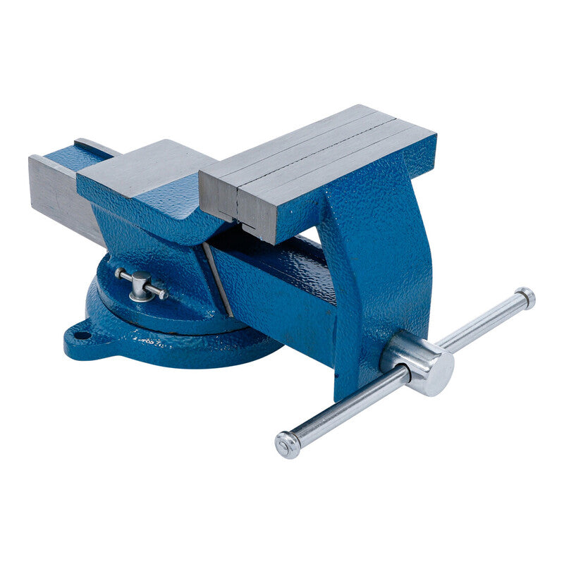 BGS technic Stahl-Schraubstock Spannbacken 150mm Werkzeughalter grau 360° - 4048769079987