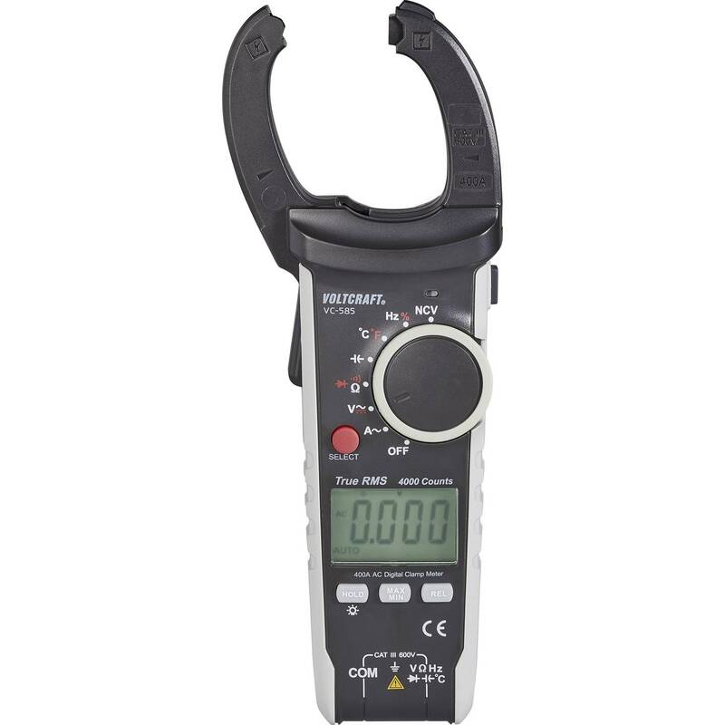 Voltcraft Stromzange VC585 digital CAT III 600V True RMS 4000 Counts kalibriert - 4016139317007