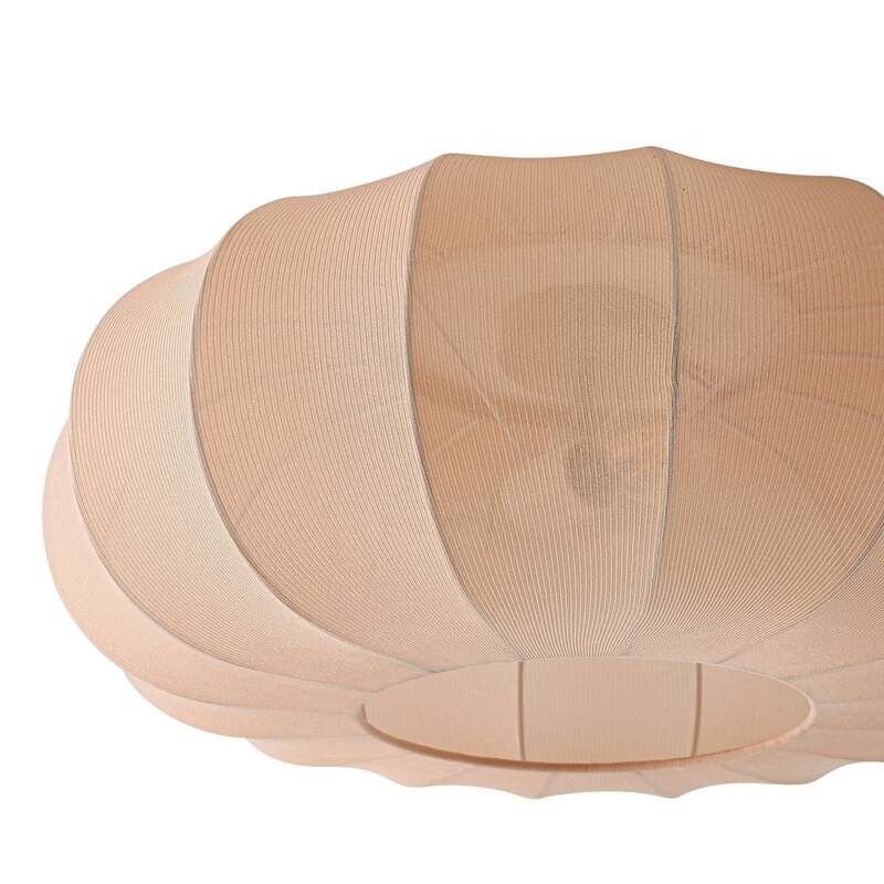 Lindby Deckenleuchte Helin beige Ø 60 cm Textil 3 x E27 dimmbar - 4255830905094