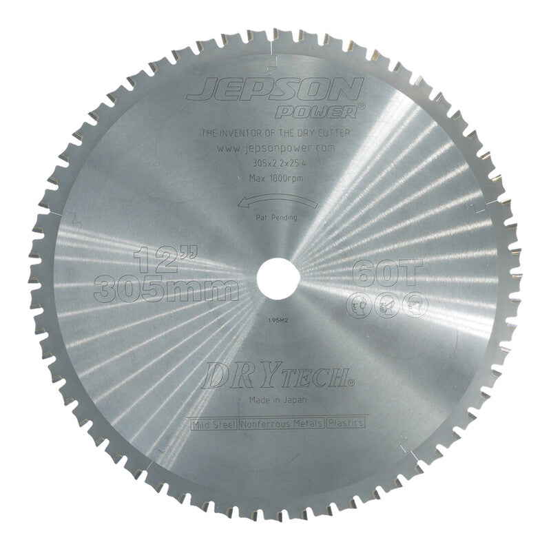 Jepson Power HM-Sägeblatt 305mm 60Z Drytech Sägeblatt für Stahl hohe Standzeit - 4260052460115