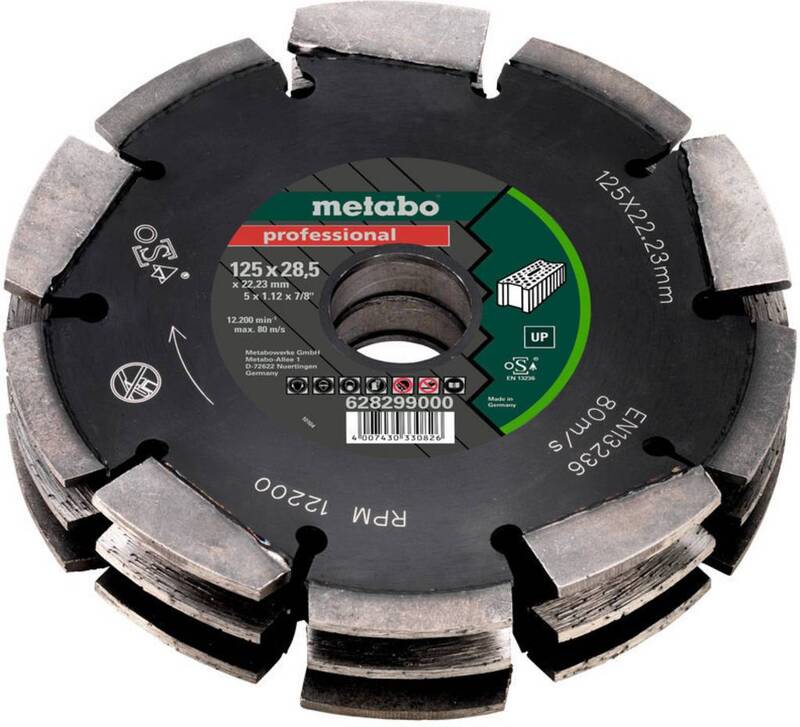 Metabo Scheibenfräser Fräser Diamantfrässcheibe 3 Sägeblatt Hartmetall Universal - 4007430330826