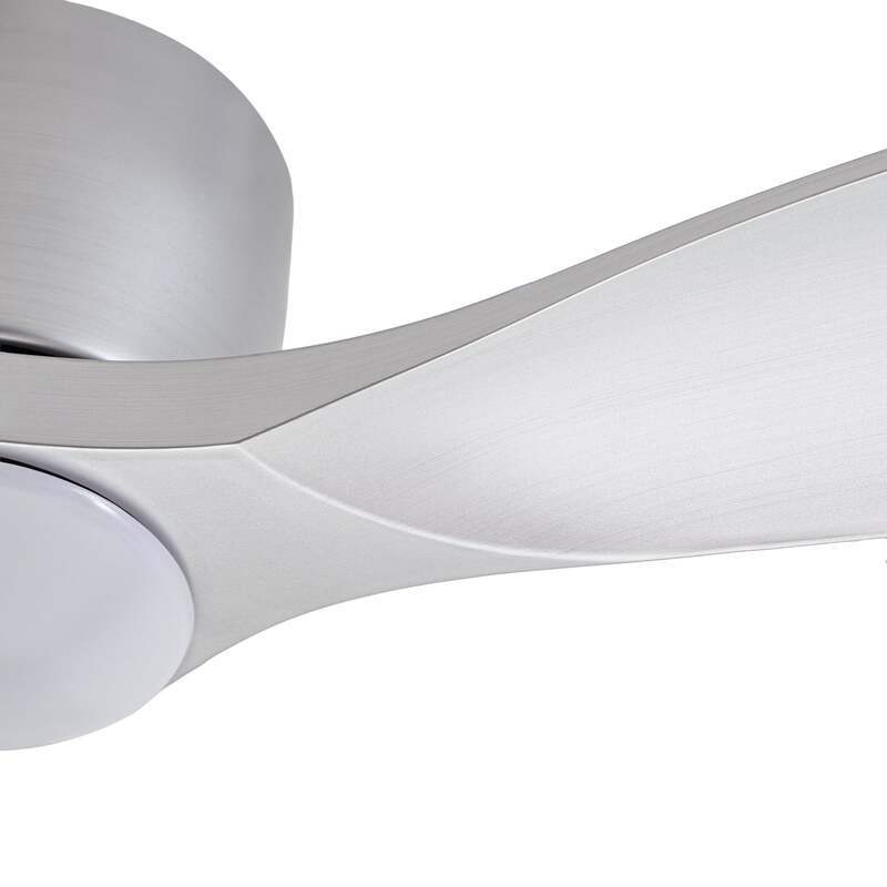 Lucande Deckenventilator Moneno Smart Ventilator LED dimmbar silber 131cm IP20 - 4255830913433