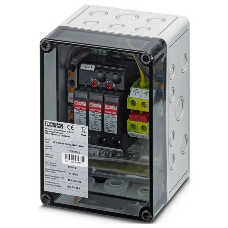 Phoenix Contact Generatoranschlusskasten SOL-SC-1ST-0-DC-1MPPT-1000 1000V DC - 4063151218973