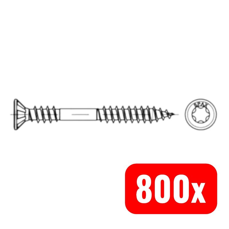 SPAX FASSADE 4,5X60MM LINSENSENKKOPF T-STAR PLUS 100 STÜCK Schrauben - 4003530183904