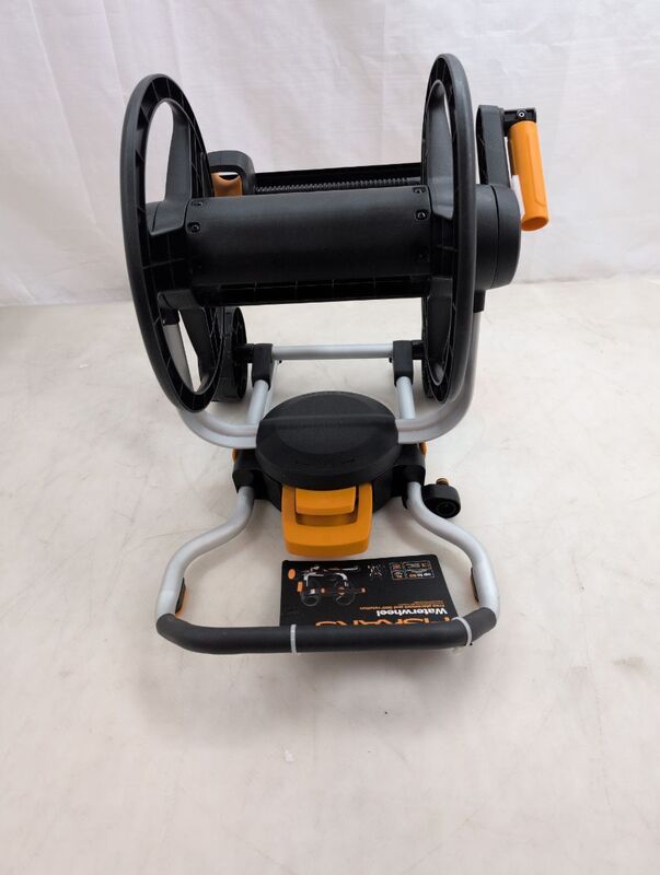 Fiskars Schlauchwagen Gartenwagen 360° Drehung ergonomischer Griff schwarz - 6411501512376