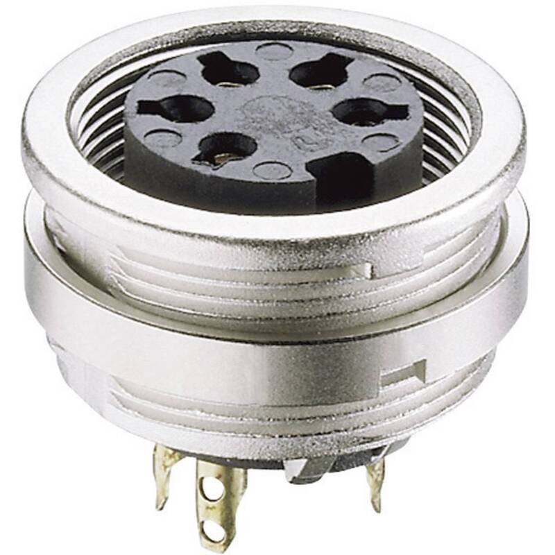 Lumberg DIN-Rundsteckverbinder Buchse KFV 50/6 5-polig Silber 250V 5A IP40 1 St. - 2050000774522