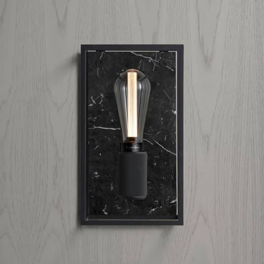 Buster + Punch Wandleuchte Wandleuchte Lampe Caged Wall medium Marmor schwarz E2 - 5060603613880