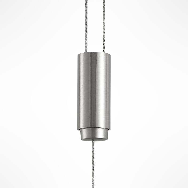 Lindby Hängeleuchte Pendelleuchte Phillie LED dimmbar höhenverstellbar nickel - 4251096587524