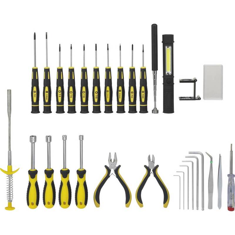 Basetech Heimwerker Techniker Elektriker Werkzeugset Koffer 30-tlg. Werkzeug Set - 4053199931675