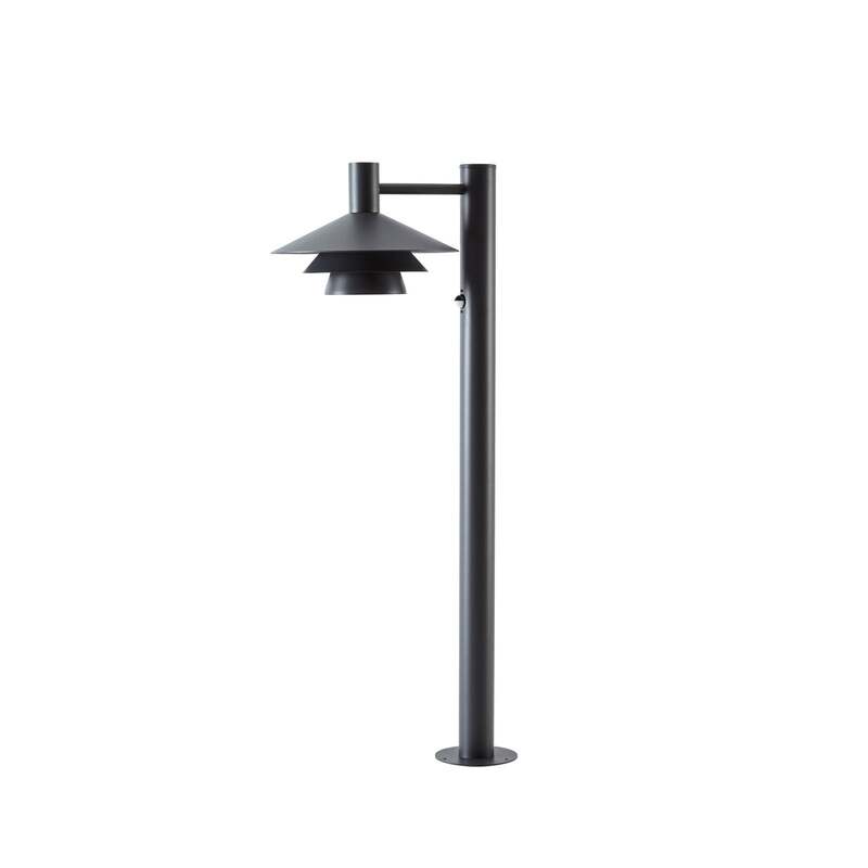 Lucande Wegeleuchte Gartenleuchte Montaro LED Pollerleuchte anthrazit 100cm - 4255830908705