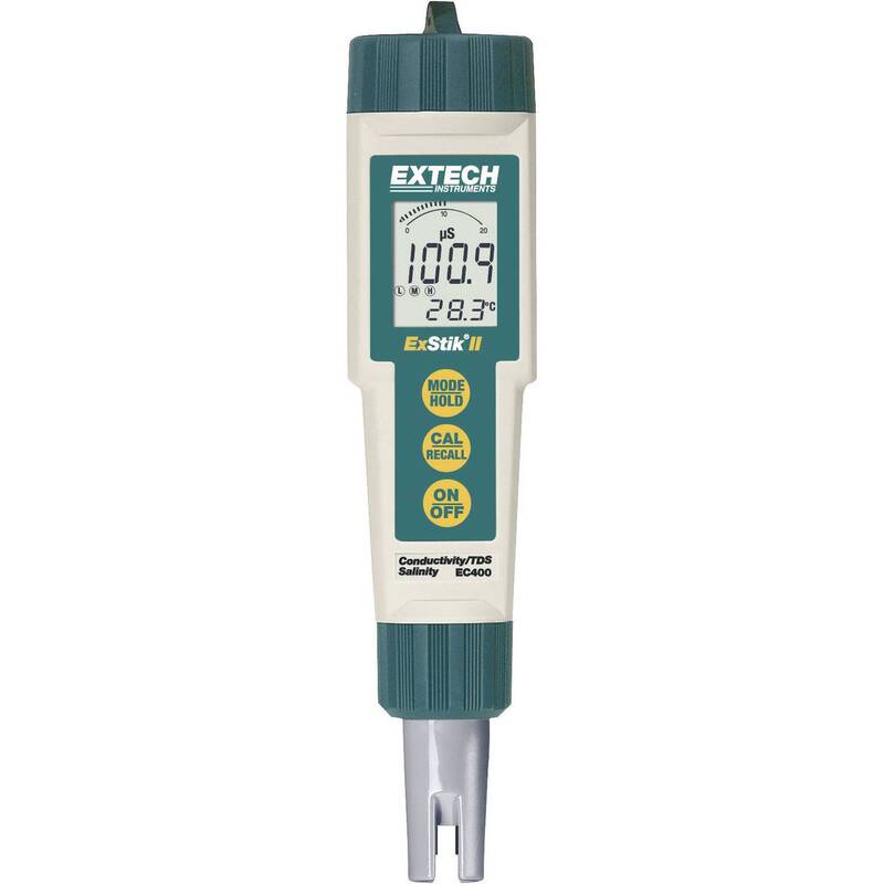 Extech EC400 Kombi-Messgerät Flüssigkeit TDS Leitfähigkeit Salinität Temperatur - 4016138346084