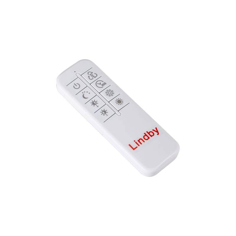 Lindby LED-Deckenleuchte Velua 50 cm dimmbar CCT Holz weiß 3600 lm - 4255830903649