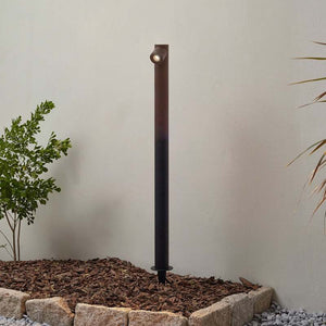 B-Ware Lindby Wegeleuchte Gartenleuchte Luzian LED Pollerleuchte anthrazit 80cm IP65