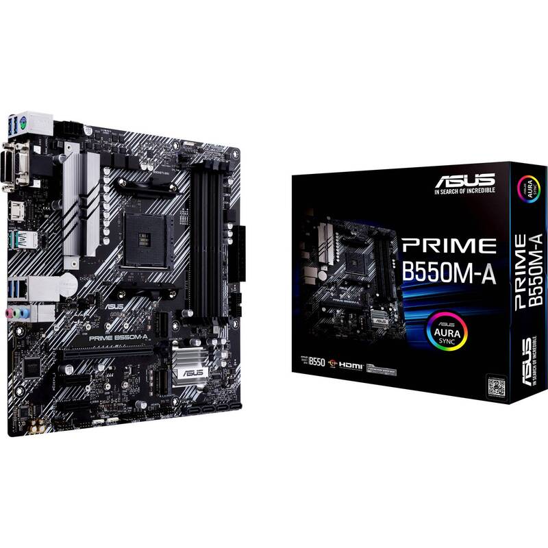 Asus PRIME B550M-A Mainboard Sockel AMD AM4 Micro-ATX Chipsatz SIEHE TEXT/FOTO - 4718017755528