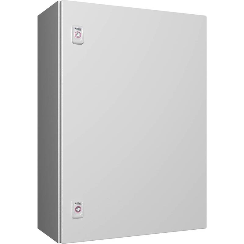 Rittal Schaltschrank AX 1057.000 IP66 Stahlblech 500x700mm Lichtgrau 1türig 25kg - 4028177813335