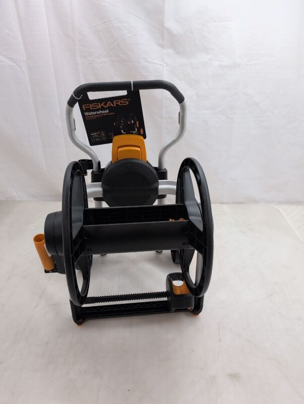 Fiskars Schlauchwagen Gartenwagen 360° Drehung ergonomischer Griff schwarz - 6411501512376