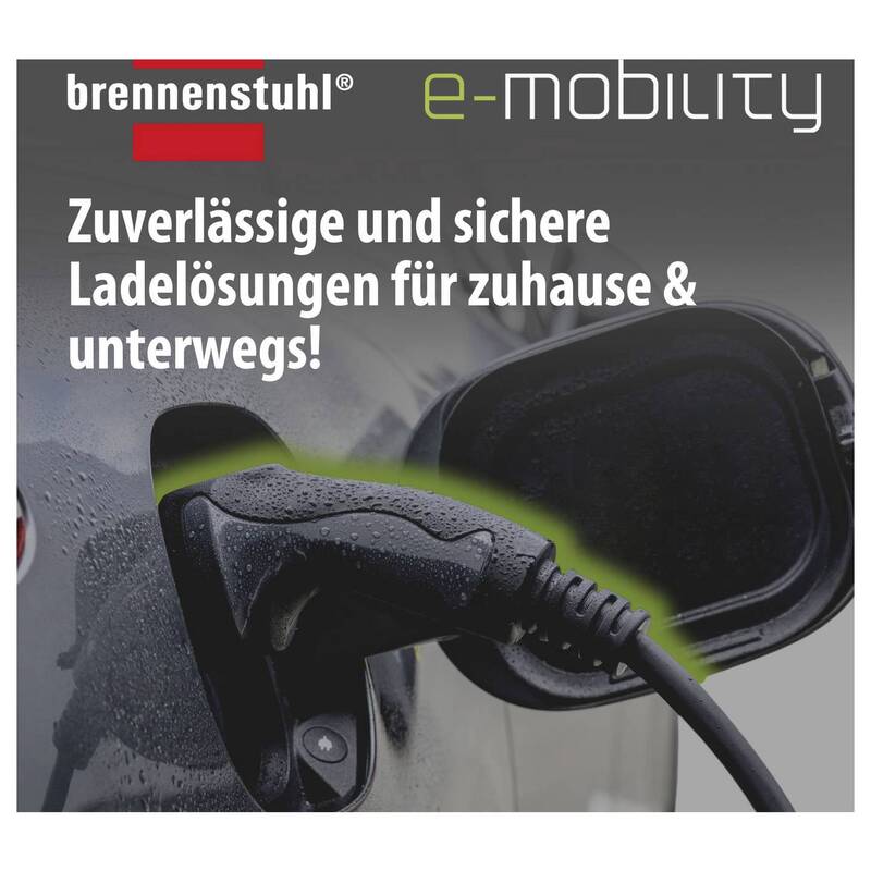 Brennenstuhl EV-Ladestation Typ 2 Mode 2 10A 2 Anschlüsse 2,3kW IP55 8m Kabel - 4007123693108