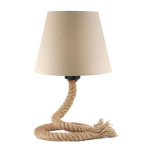 B-Ware Euluna Tischleuchte Mauli LED Lampe Leuchte aus Seil und Stoff creme beige