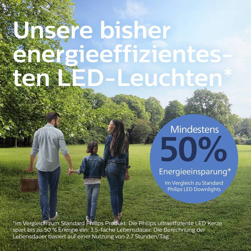 Philips Einbauleuchte LED Downlight 2W neutralweiß 310 Lumen Ø80mm Metall weiß - 8720169308107