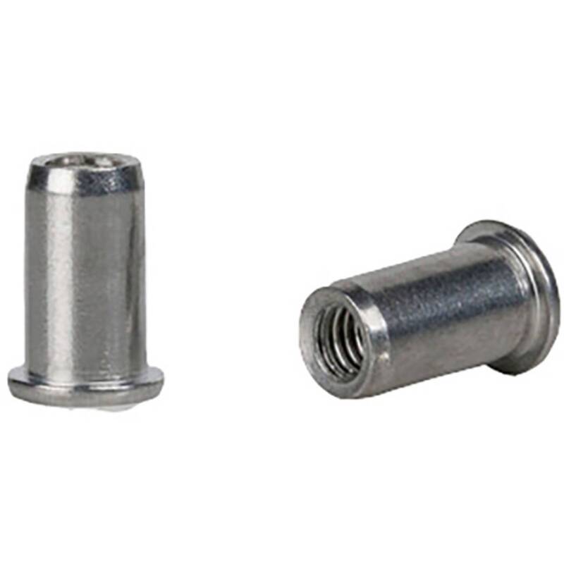 GESIPA Blindnietmutter Edelstahl M8 11mm x 20mm 25 Stück rostfrei Klemmbereich - 4007081953856