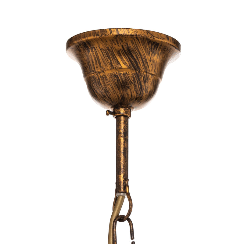 Kronleuchter Karen Hängelampe 8-flammig LED dimmbar bronze Ø80cm elegant - 8030626543379