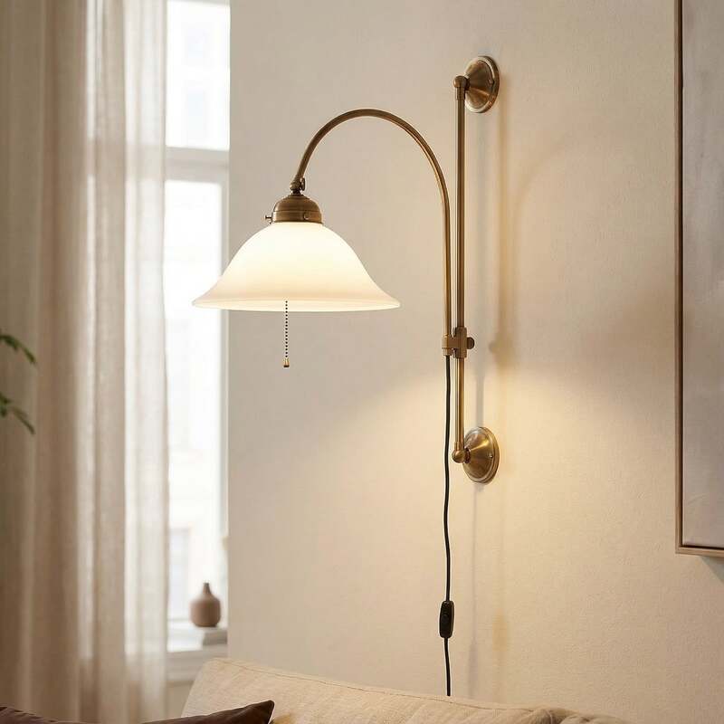 Berliner Messinglampen Wandleuchte Rhodos LED Wandlampe Messing weiß dimmbar - 4043783500950