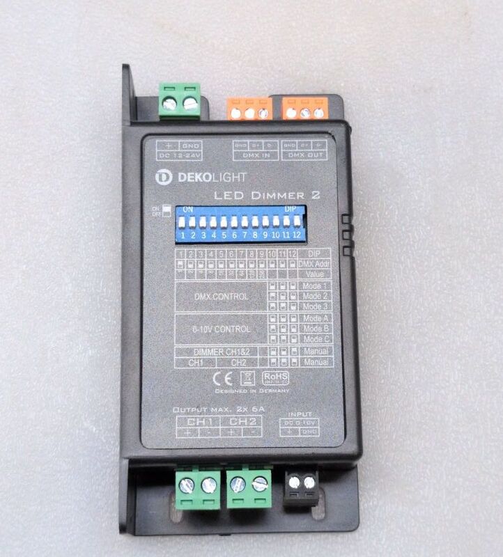 Deko Light LED-Dimmer 843336 Dimmer Lichtdimmer Schwarz 12V Energieeffizienz - 4042943192363