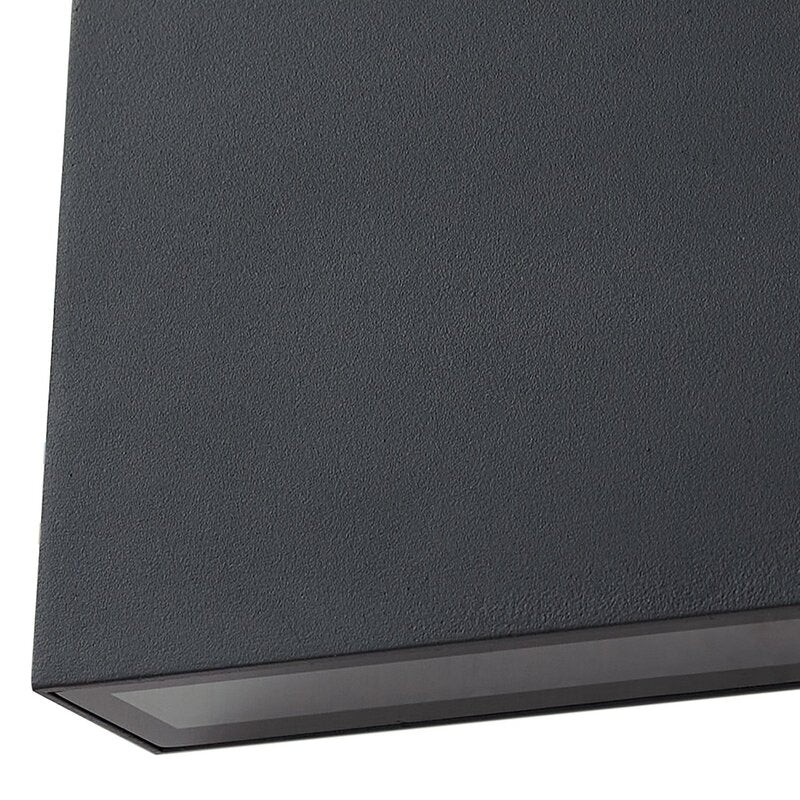 Lindby LED Außenwandlampe Leuchte Jarte schwarz Metall IP54 3 STÜCK - 4251911799149