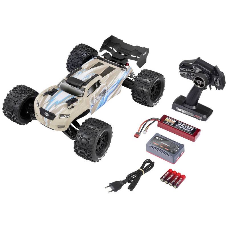 Reely Thor Kreidegrau Brushless 1:10 RC Modellauto Elektro Monstertruck Allrad - 4064161258126