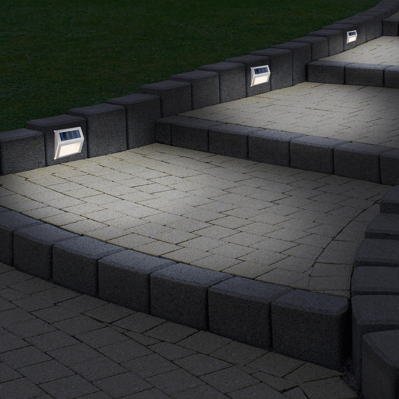 Näve Außenwandleuchte 4er-Set Gartenleuchte LED Wandleuchte Edelstahl IP44 - 4003222884676