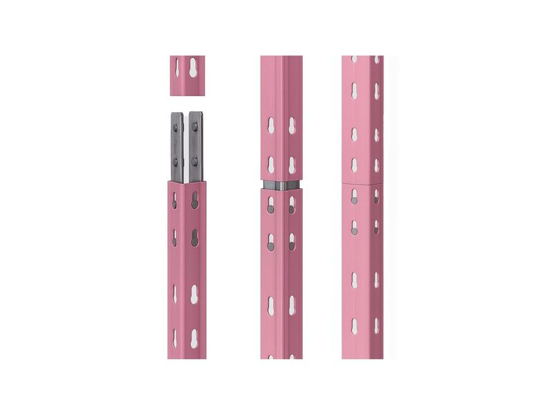 Regal Rivet M Schwerlast-Regal HDF Rosa 210kg pro Boden 180x90x40cm Regal - 8586002700756