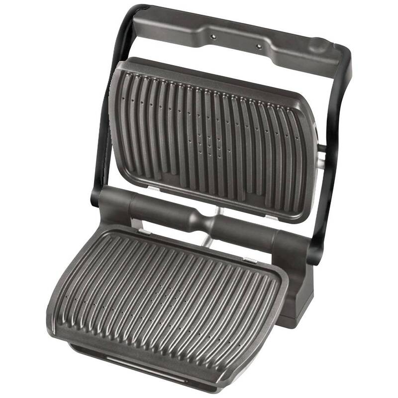 Tefal GC7128 OptiGrill+ Elektro Kontaktgrill 2000W Antihaft 330x200mm schwarz - 3016661149559