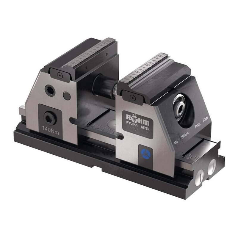 RÖHM Schraubstock BSH-3 DPV/CI-100 Spannstock Werkzeughalter 90mm 4,2kg grau - 4019208198439
