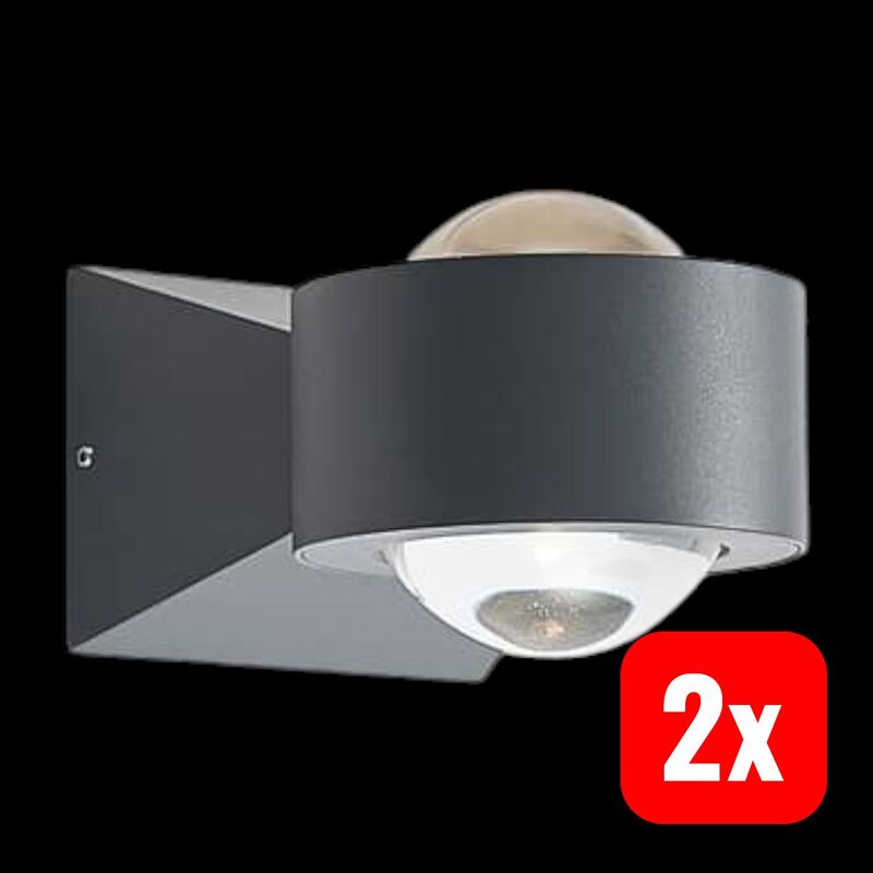 ELC Imka LED-Außenwandlampe Wandleuchte Außenleuchte Außenlampe Wandlampe Lampe - 4251096590838