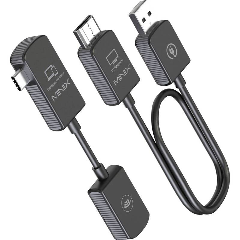 MINIX MINIX C1 WIRELESS USB-C Adapter Konverter USB-C Zubehör Schwarz - 4897016411267