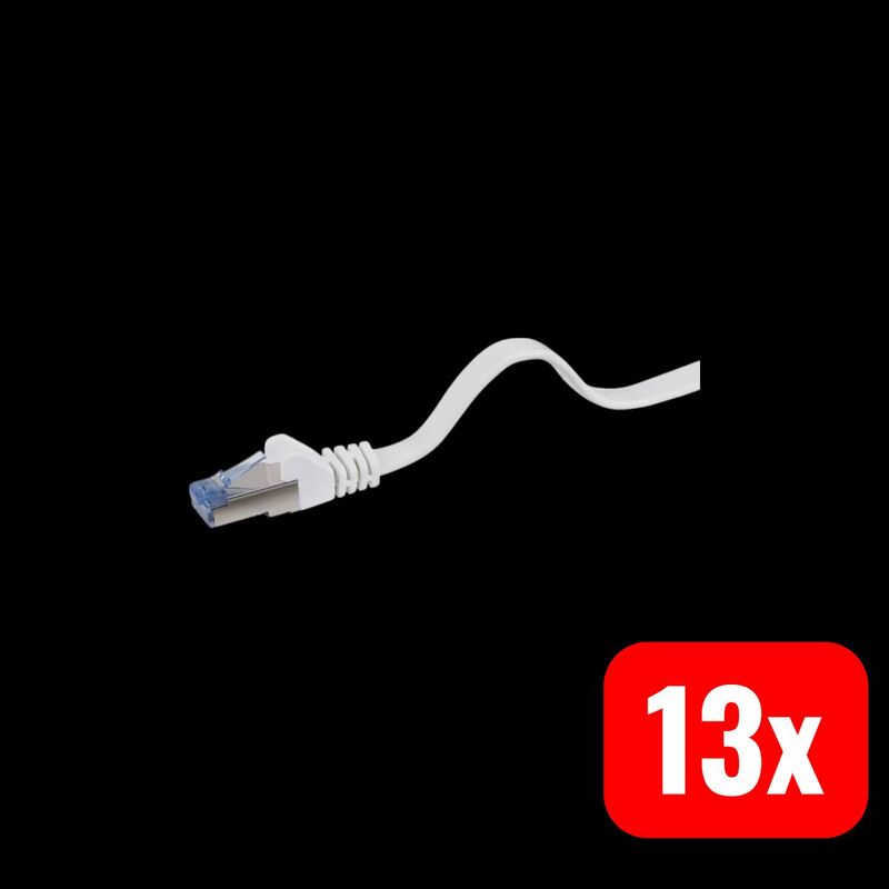 Renkforce Patchkabel CAT 6a U/FTP 5m hochflexibel RJ45 Netzwerkkabel grau - 4016138997576