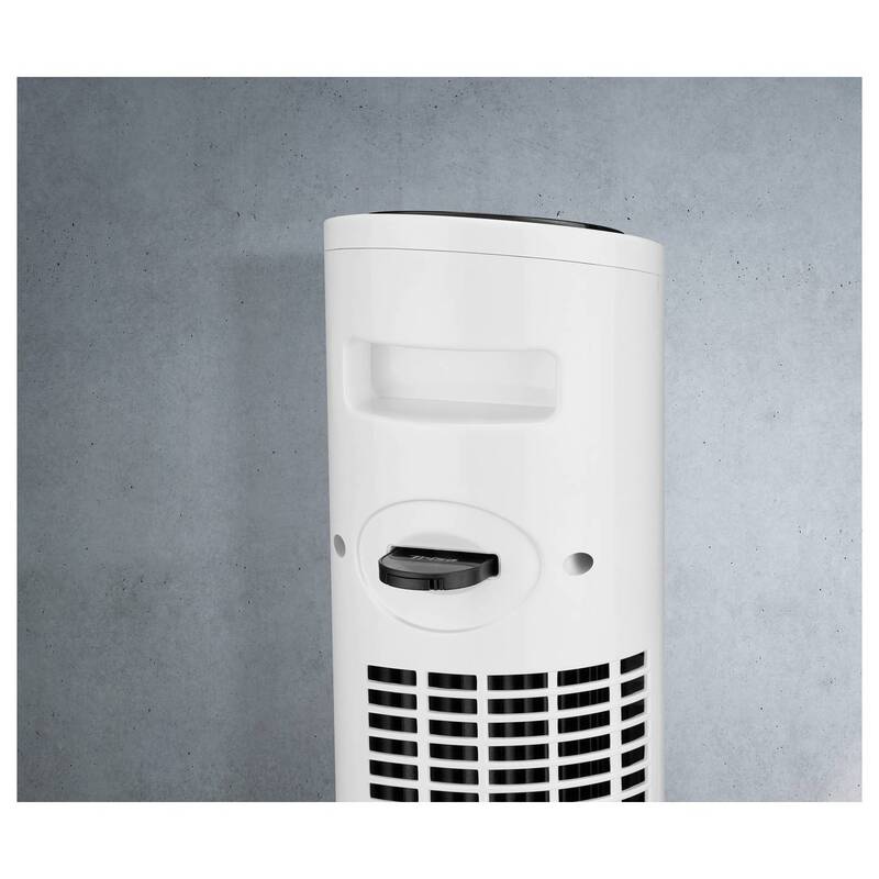 Trisa Turmventilator Ventilator 28W Oszillierend Fernbedienung Weiß Schwarz - 7640306327826