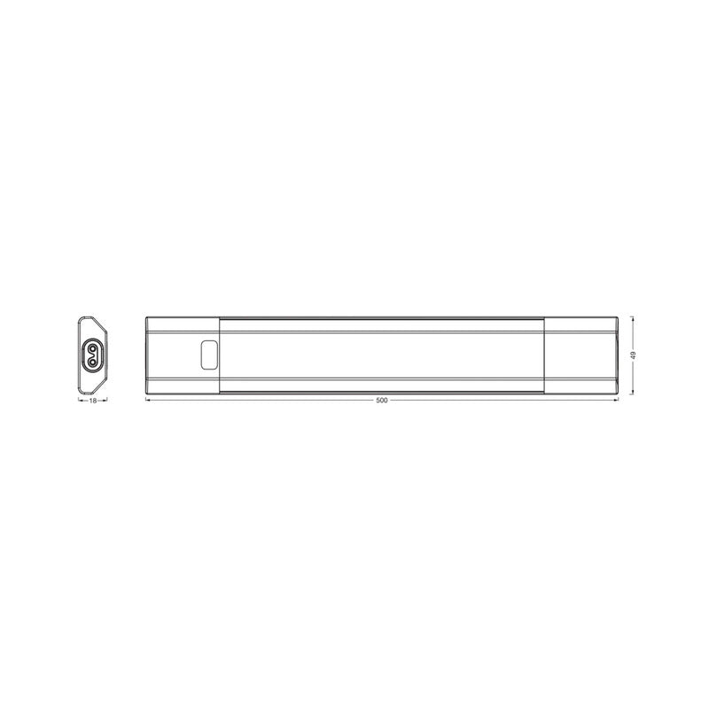 OSRAM Unterbauleuchte Lichtleiste LED Sensorleuchte Linear Edge weiß 50 cm CCT - 4099854462993