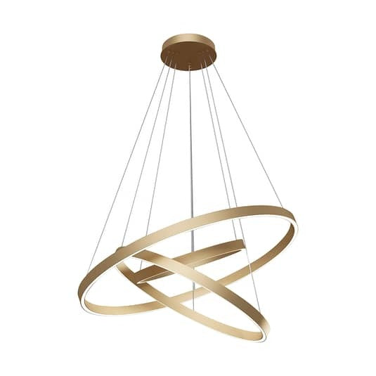 Maytoni Rim LED-Hängelampe Hängeleuchte Deckenlampe Leuchte LED 3 Ringe messing - 4251110099637