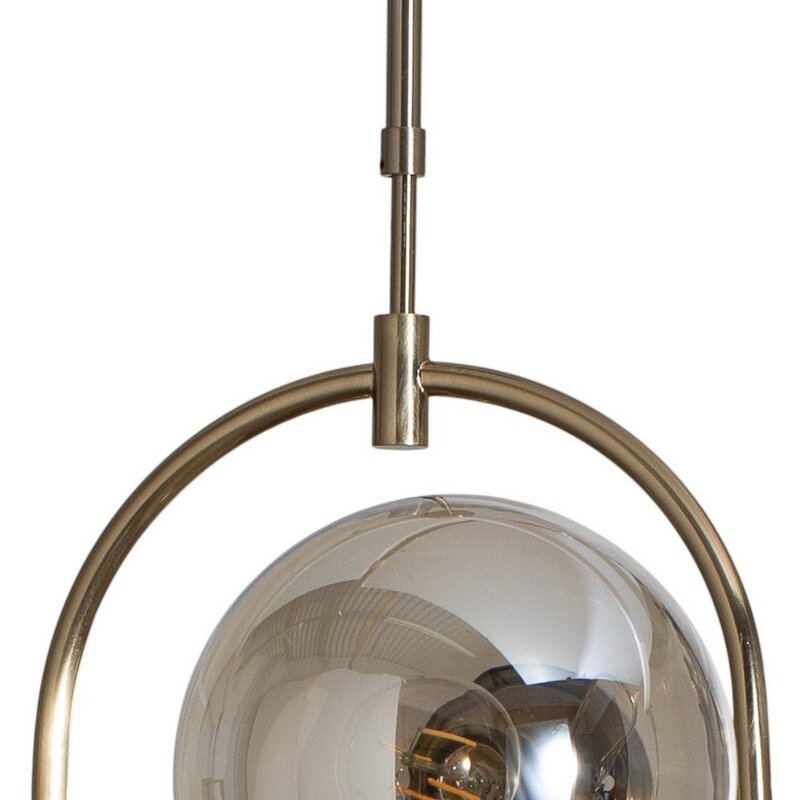Portemo Hängeleuchte Deckenlampe Lampe messing Länge 104 cm 6-flammig Glas - 8698525682072