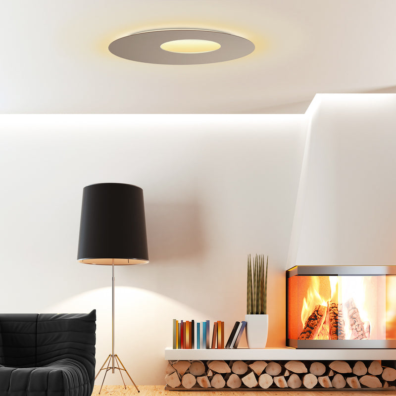 Escale Wandleuchte Wandlampe LED Blade Open taupe Aluminium Design Wohnraum - 4011895492616