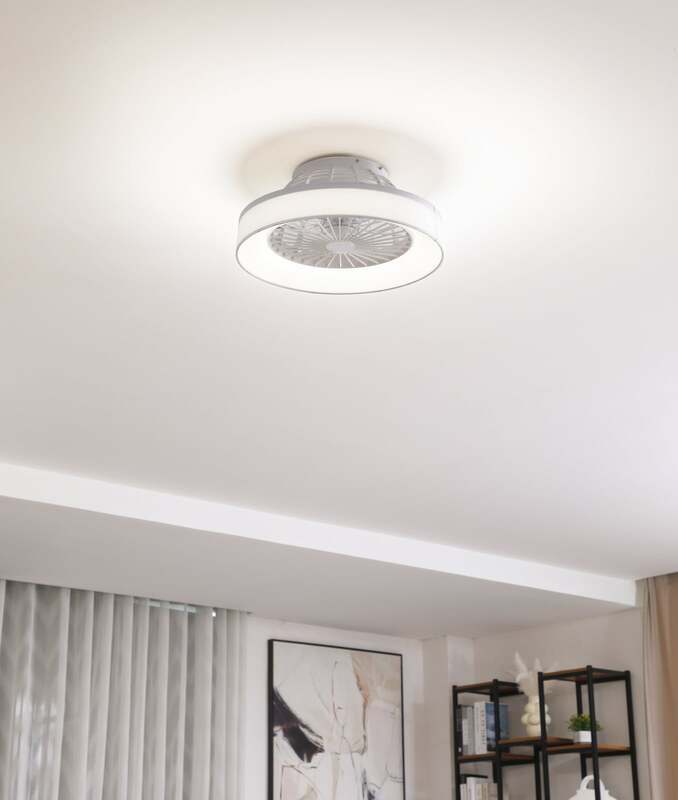 Lindby LED-Deckenventilator Mace Ventilator Deckenventilator weiß leise Ø 47 cm - 4251911780260